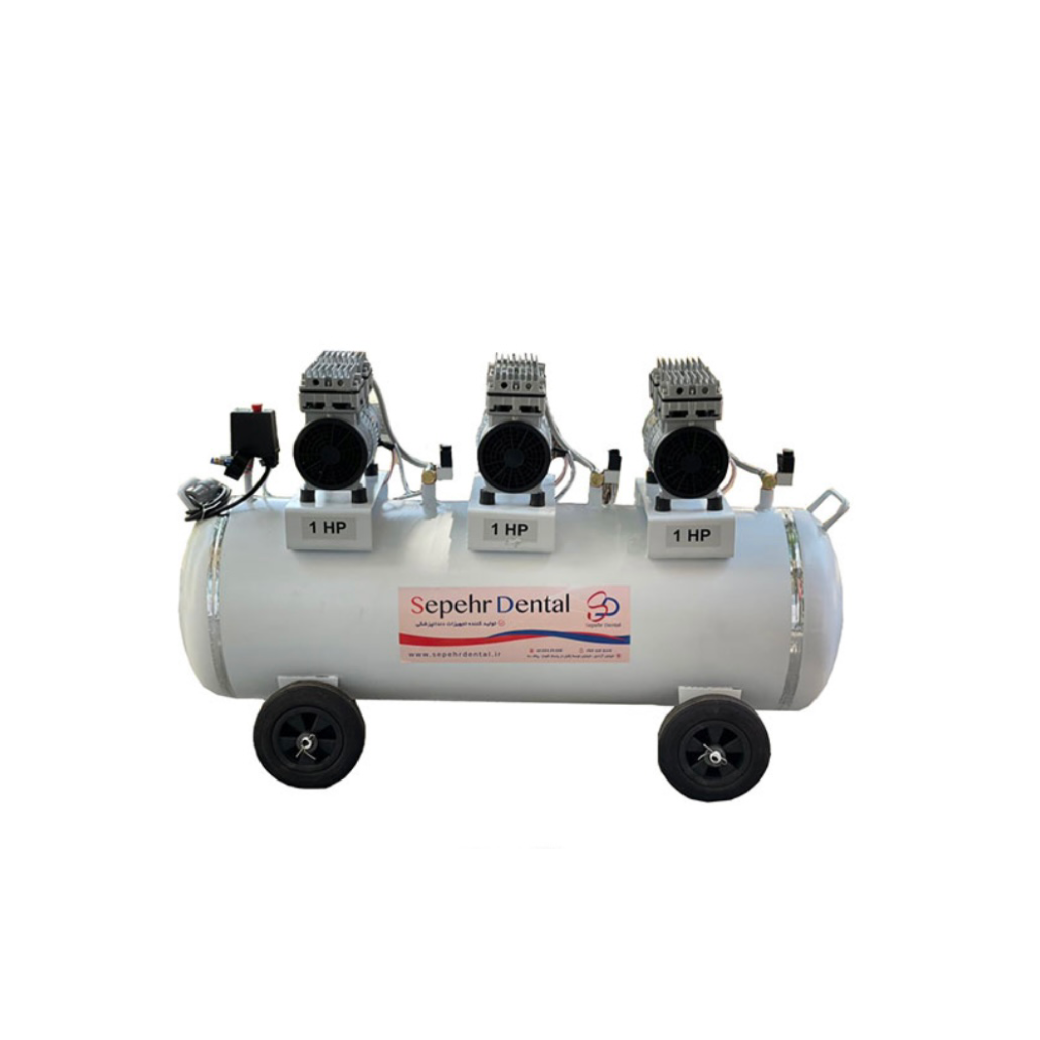 کمپرسور سه موتور 150 لیتری سپهر دنتال